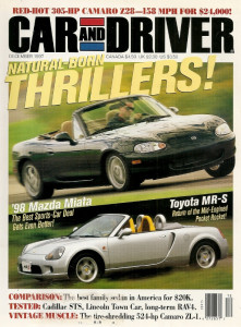 CAR & DRIVER 1997 DEC - ’69 CAMARO ZL-1, MIATA, Z/28